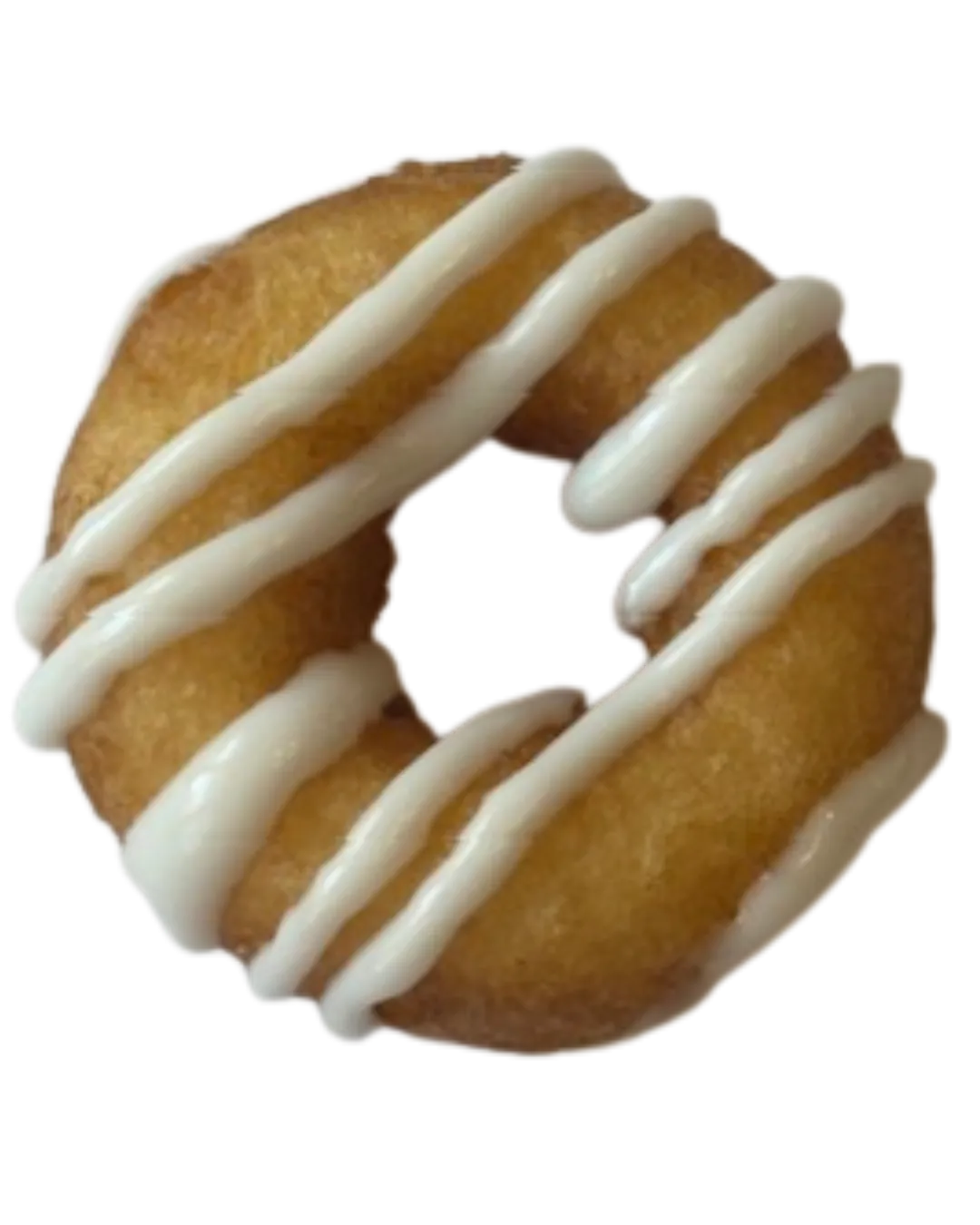 Hot mini donut with vanilla drizzle from The Hole Story